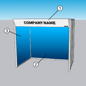 6m² Paquete lona trasera + 1 lona lateral + platabanda