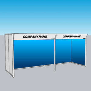 12m²  Paquete lona trasera + 1 lona lateral + platabanda: